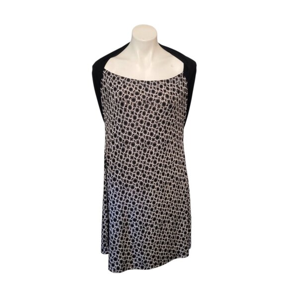 MKM Dress Size XL Black White Geometric - Picture 2 of 7